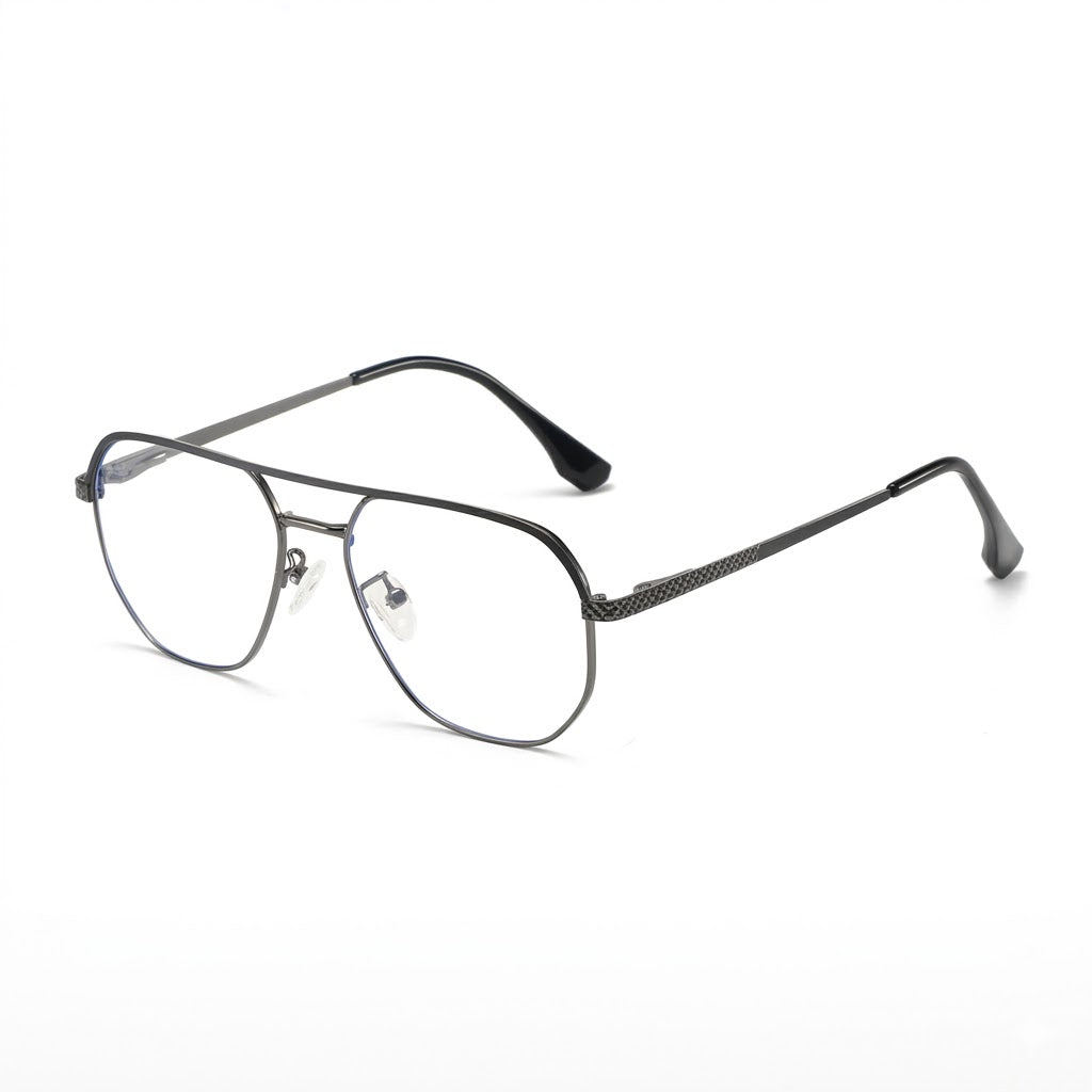 Lunettes Photochromiques - Aviateur Gris Gunmetal Style Classique