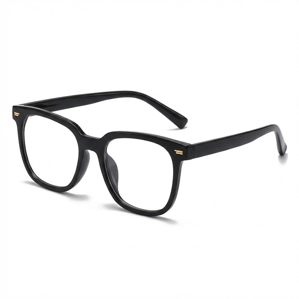 Lunettes Anti-Reflet Photogray – Monture Carrée Épaisse Noire