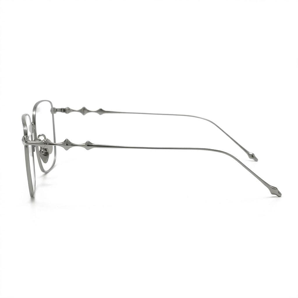 Lunettes Cartier Photogray Blue Cut Anti-Reflet – Carré en métal argenté ultra-fin