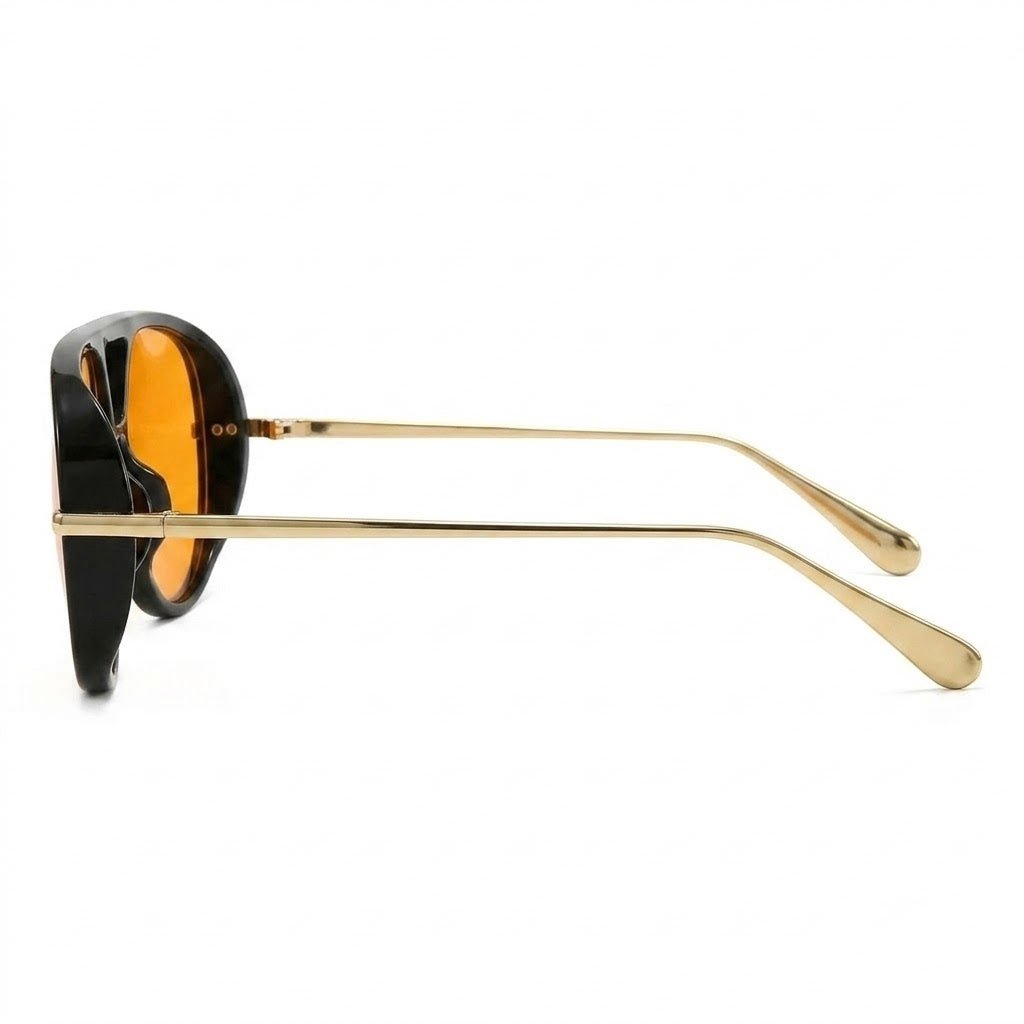Lunettes de soleil – Ligne oversize jaune