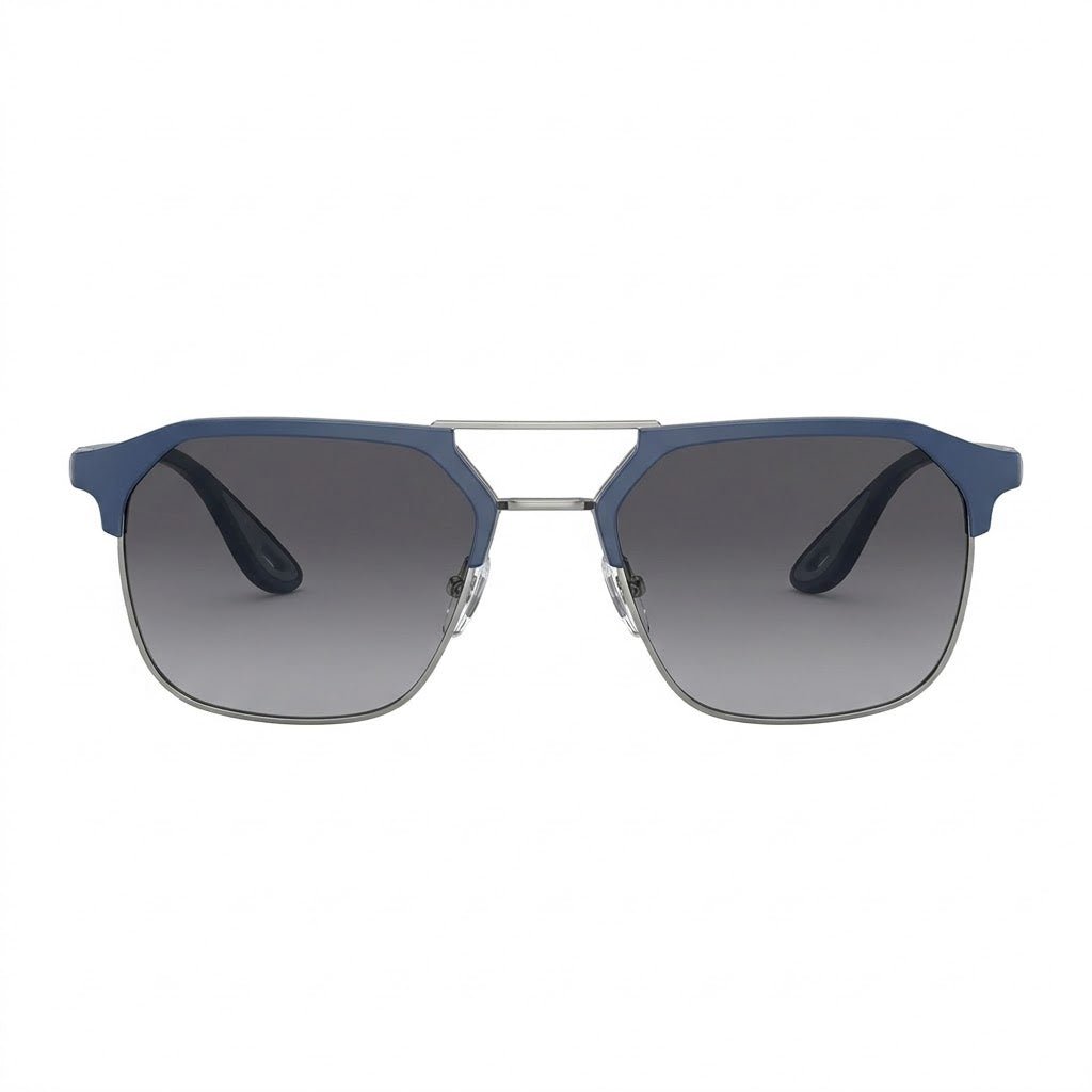 Lunettes de soleil Ray-Ban Tech – Monture bleue, verres gris dégradés