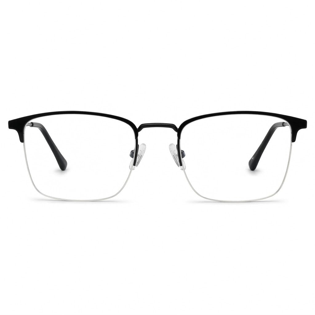 Lunettes Hugo Boss Photogray Anti-Reflet Blue Cut – Browline Noir En Métal Fin