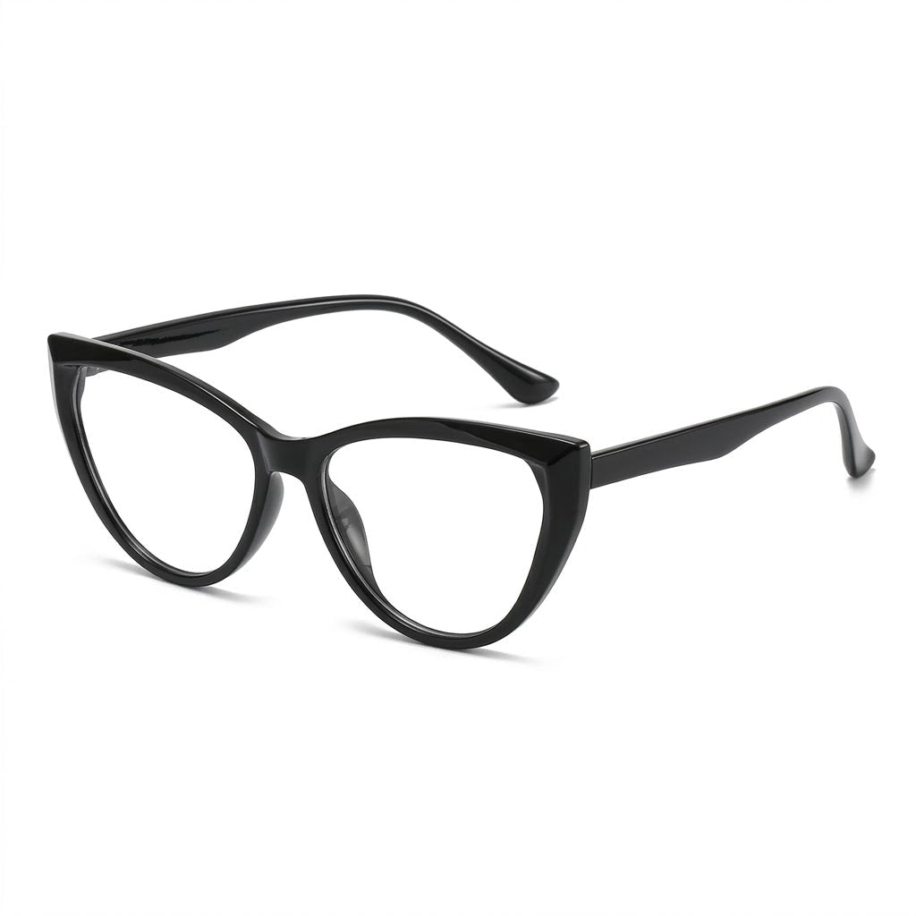Lunettes Photochromiques – Cat Eye Noir Intense Vision Adaptative