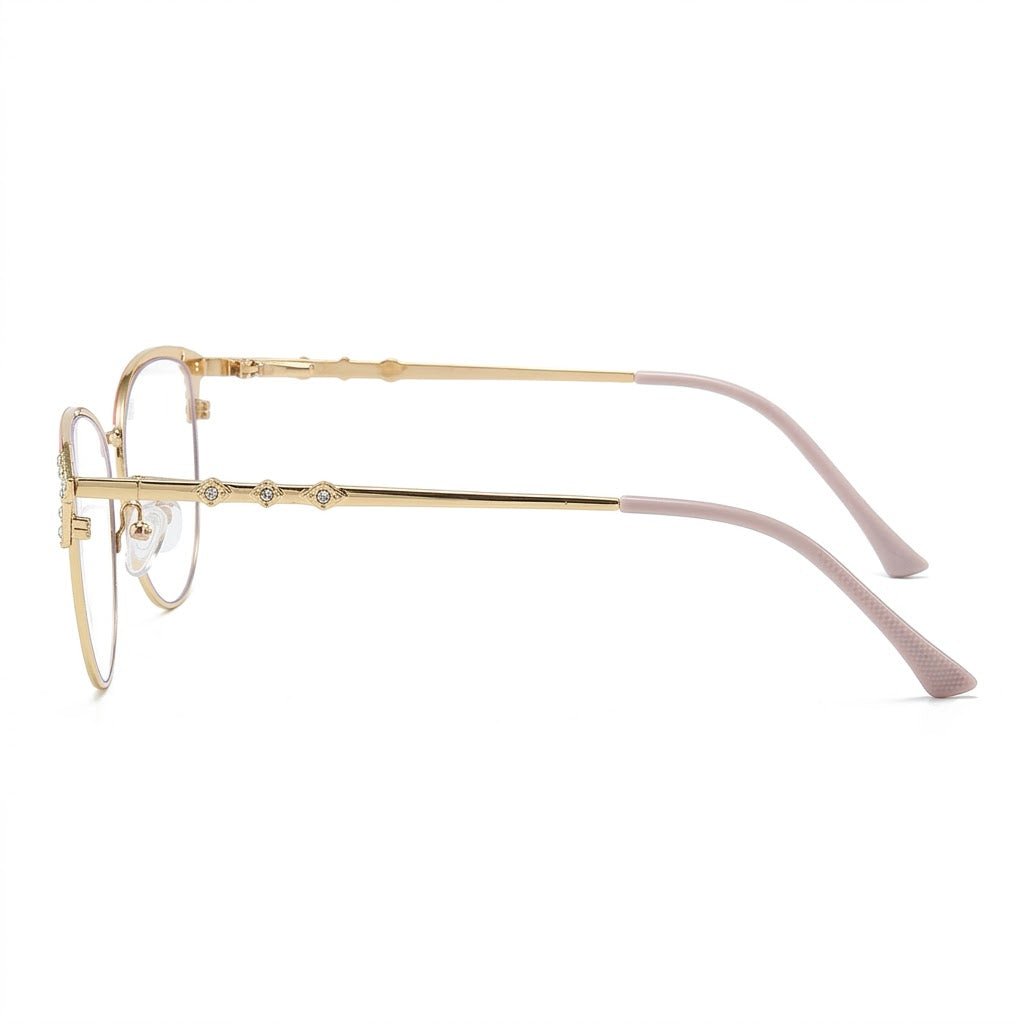 Lunettes Photochromiques – Teinte Automatique – Œil de Chat Rose Gold