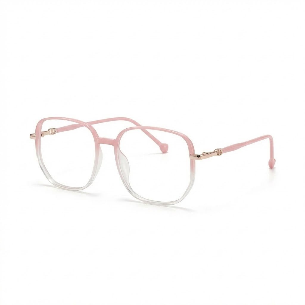 Lunettes Photochromiques – Teinte Automatique – Carré Rose Translucide