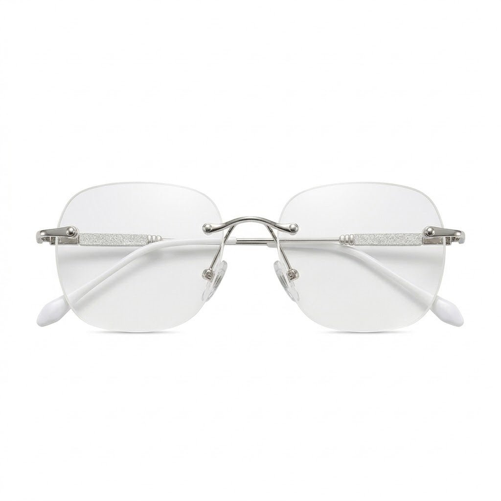 Lunettes Photochromiques – Teinte Automatique - Design Rimless Argenté