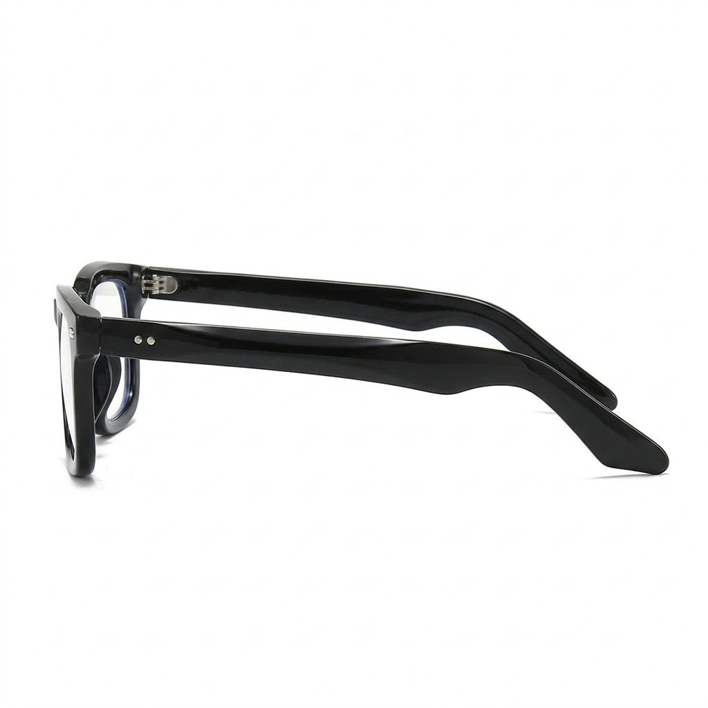 Lunettes Photogray Anti-Reflet – Allure Rectangulaire Noire Contemporaine