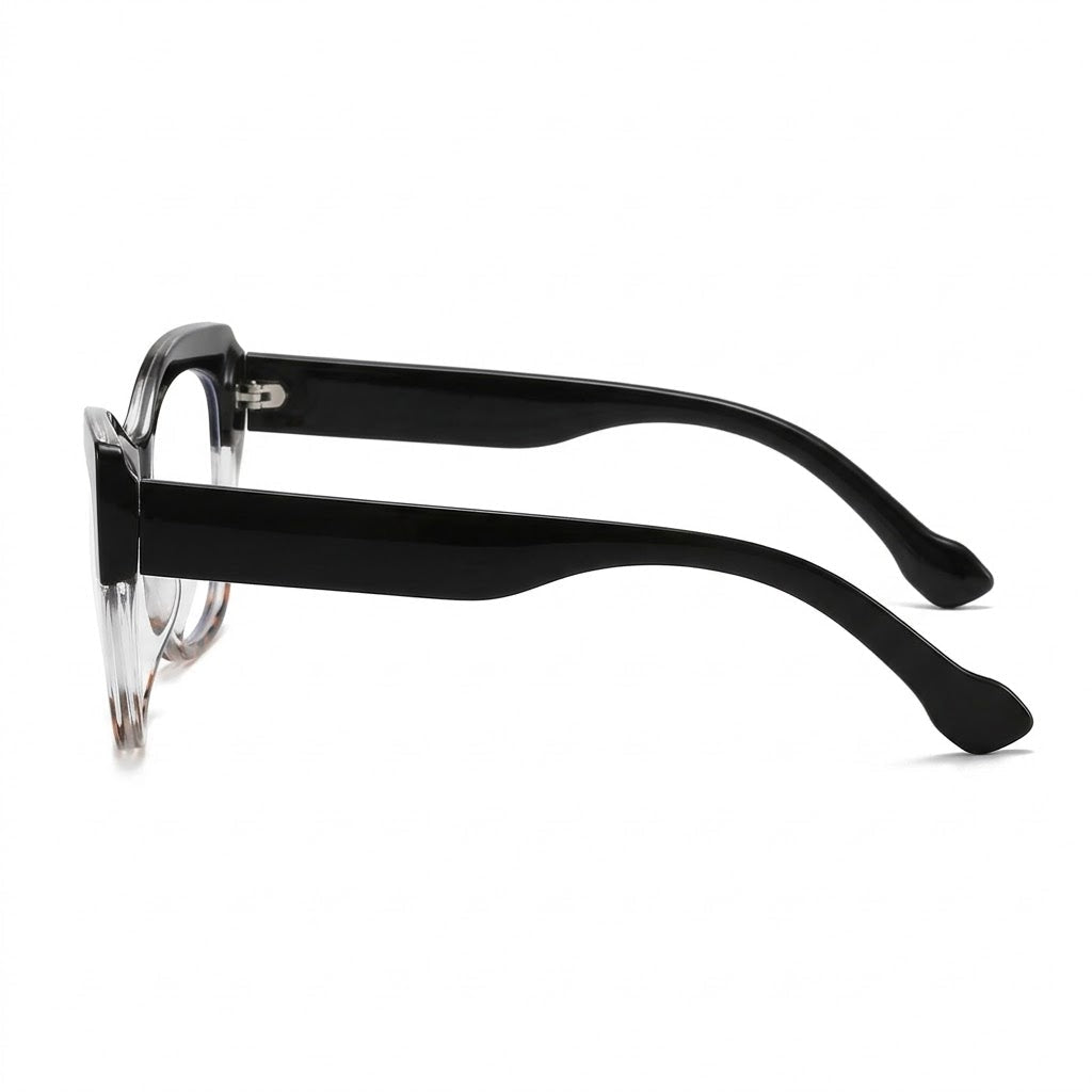 Lunettes Photogray Anti-Reflet – Monture Papillon Noir Dégradé Style Premium