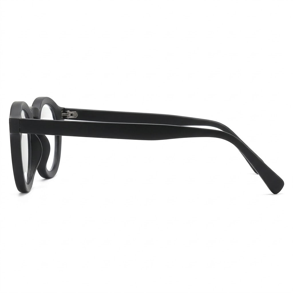Lunettes Photogray Anti-Reflet – Monture Ronde Noire Raffinée