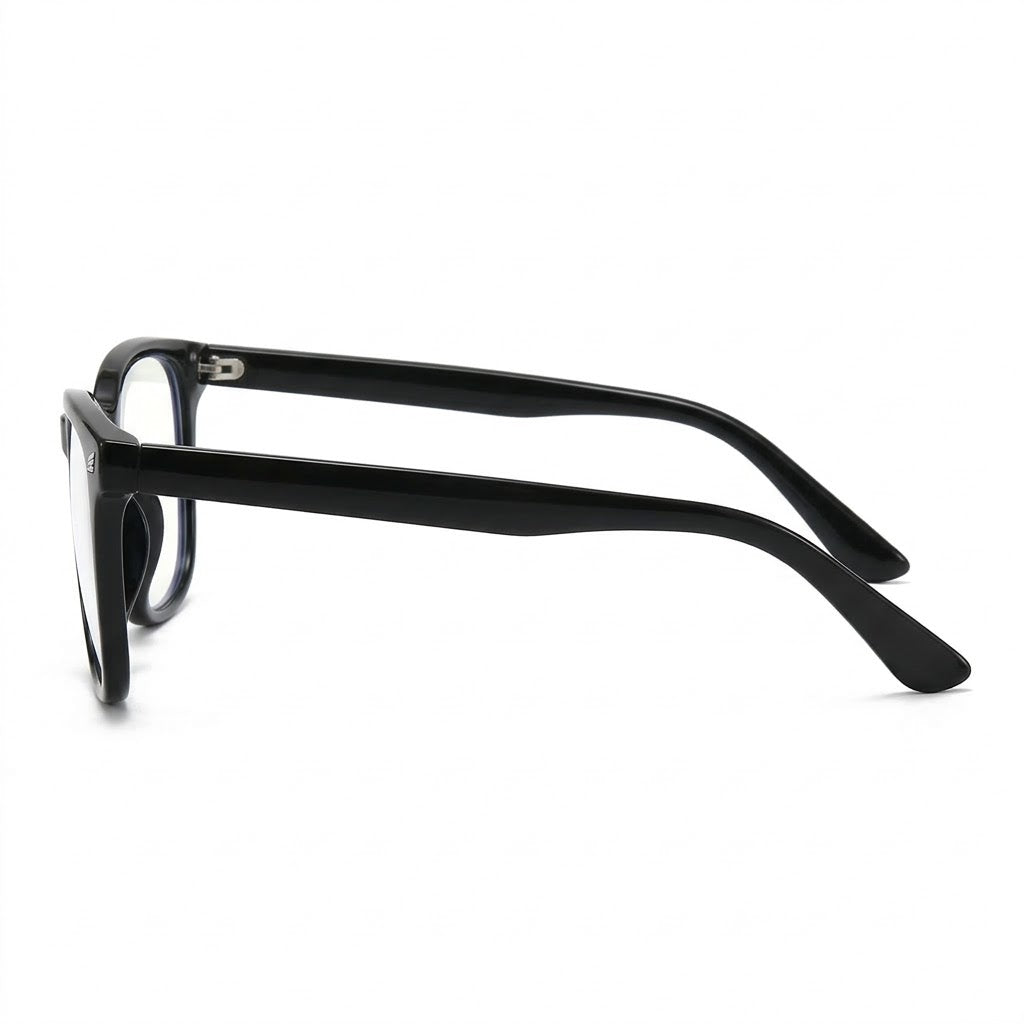 Lunettes Photogray Anti-Reflet – Monture Carrée Noire Design Épuré
