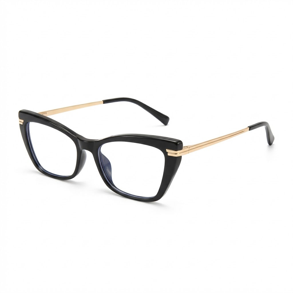 Lunettes Anti-Reflet Photogray – Design Bicolore Noir Doré Raffiné