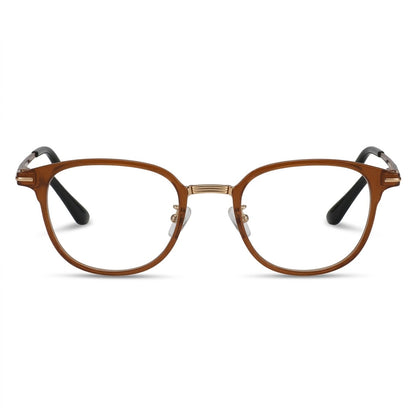 Lunettes Photogray Anti-Reflet Maybach – Carré Marron Aux Détails Dorés