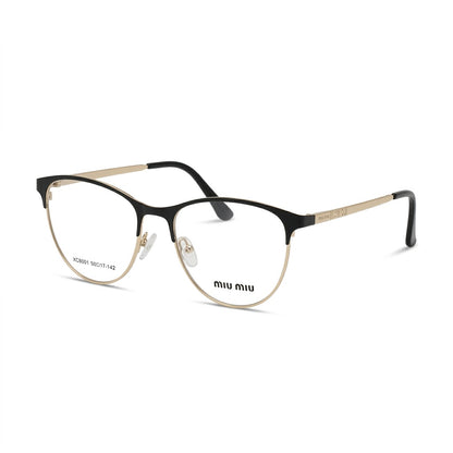 Lunettes Miu Miu Photogray Anti-Reflet – Cat Eye Noire Et Dorée
