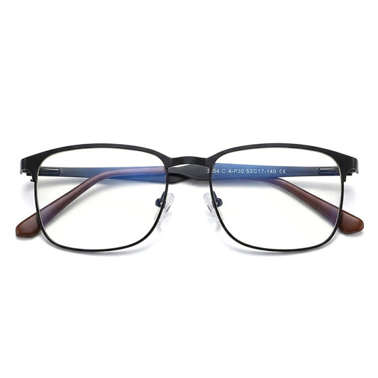 Lunettes Photogray Anti-Reflet – Monture Rectangulaire Métallique Élégante
