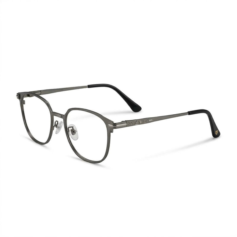 Lunettes Maybach Photogray Anti-Reflet – Carré En Métal Gris Anthracite