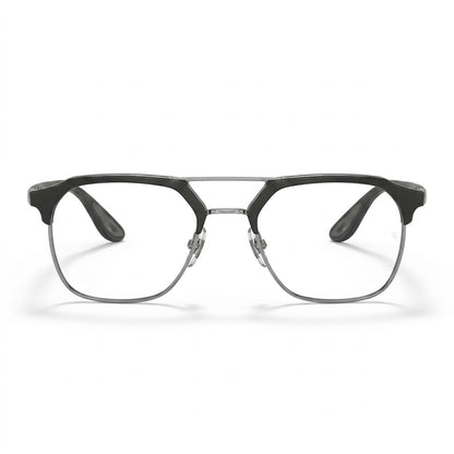 Lunettes Ray-Ban Photogray Anti-Reflet Blue Cut – Browline Noire Et Argentée