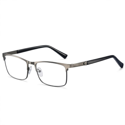 Lunettes Anti-Reflet Photogray – Lunette Rectangulaire en Métal Élégant