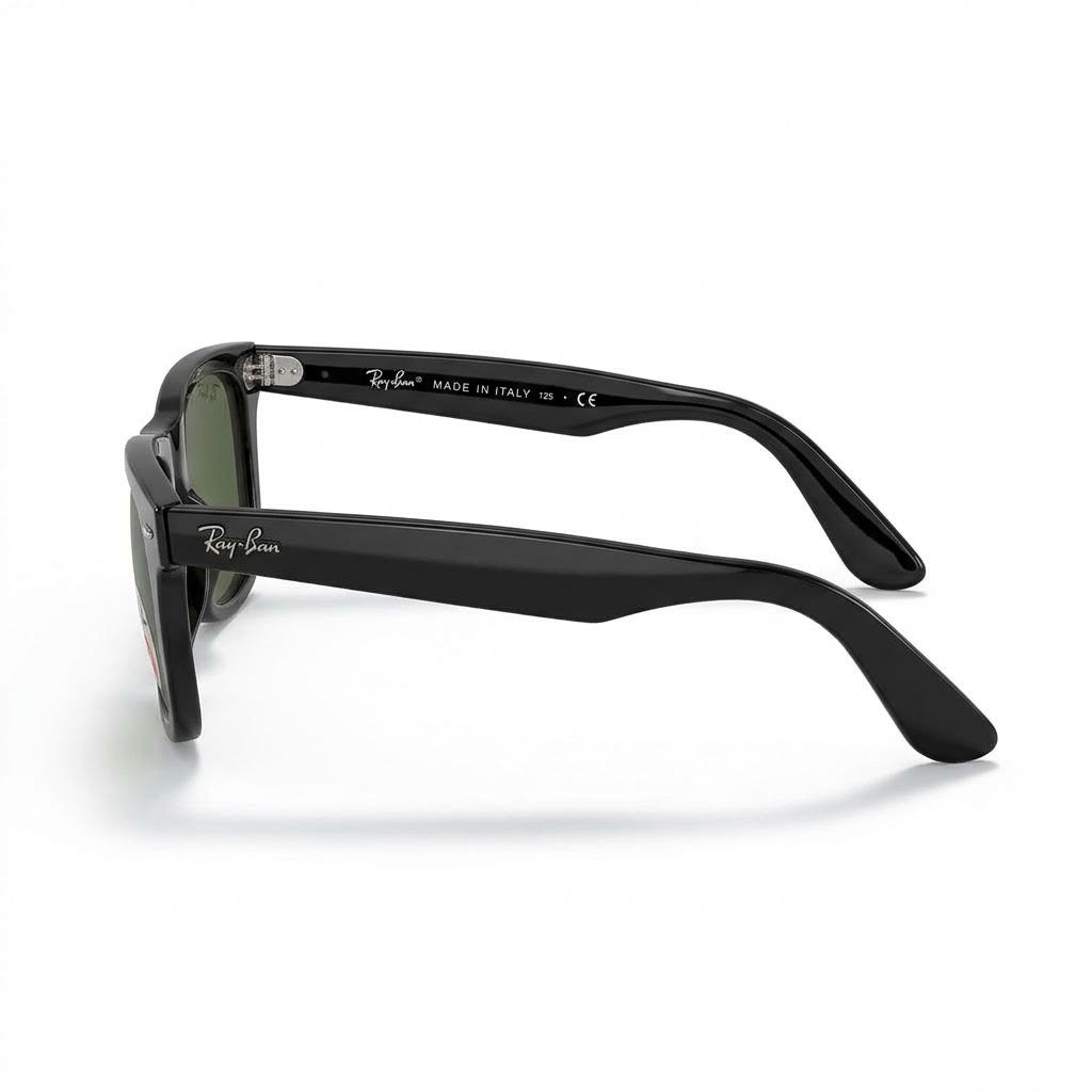 Lunettes De Soleil Ray-Ban – Wayfarer Noire Style Rétro