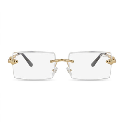 Lunettes Cartier Photochromiques – Teinte Automatique – Percée Rectangulaire Dorée