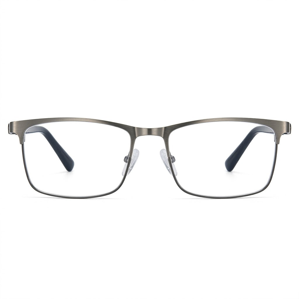 Lunettes Anti-Reflet Photogray – Lunette Rectangulaire en Métal Élégant