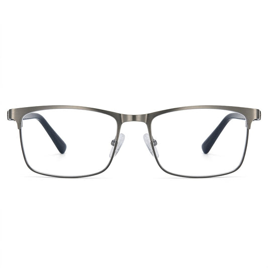 Lunettes Anti-Reflet Photogray – Lunette Rectangulaire en Métal Élégant