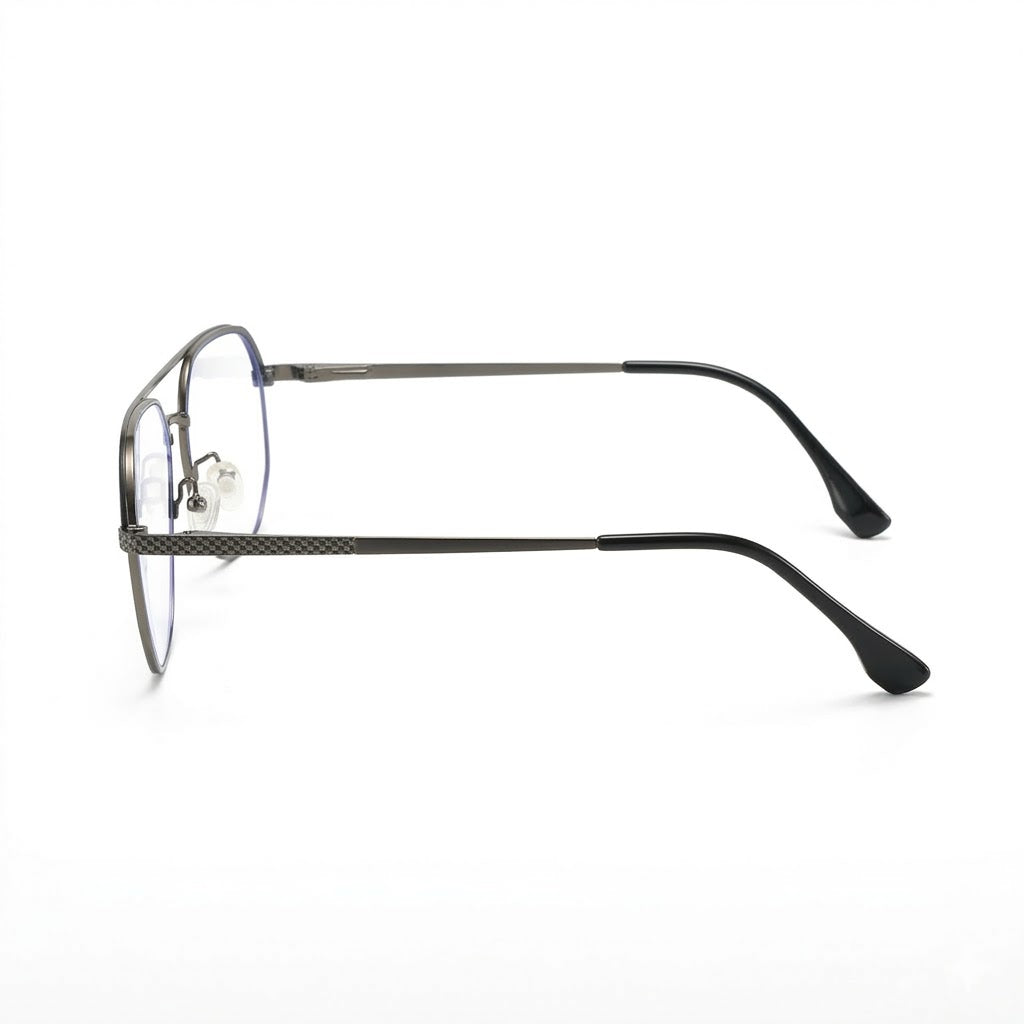 Lunettes Photochromiques - Aviateur Gris Gunmetal Style Classique