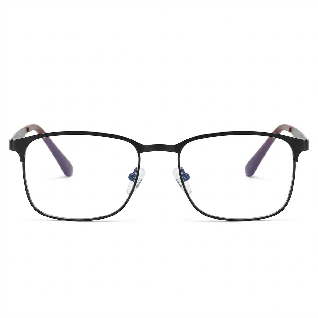 Lunettes Photogray Anti-Reflet – Monture Rectangulaire Métallique Élégante