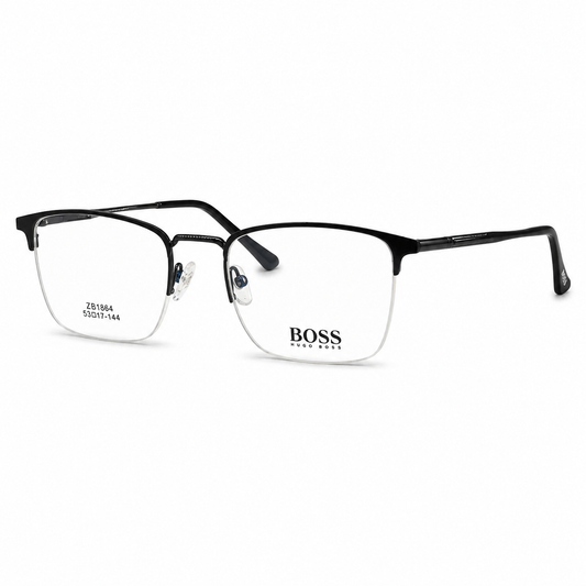 Lunettes Hugo Boss Photogray Anti-Reflet Blue Cut – Browline Noir En Métal Fin