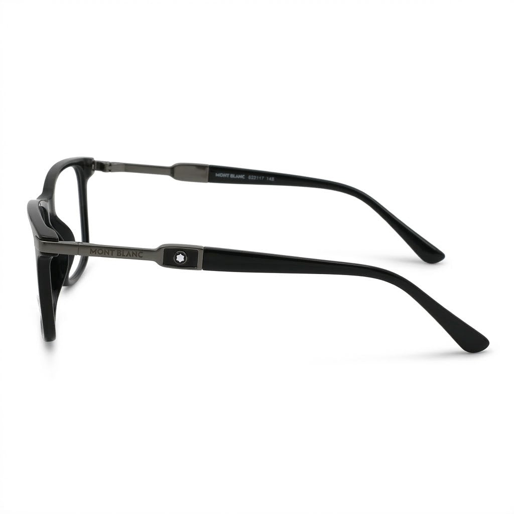 Lunettes Montblanc Photogray Anti-Reflet Blue Cut – Carrée Noire Et Gris Anthracite