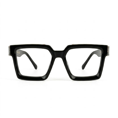 Lunettes Louis Vuitton Photogray Anti-Reflet Blue Cut – Carré Noir Oversize Doré