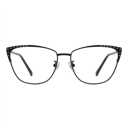 Lunettes Chanel Photogray Anti-Reflet Blue Cut – Cat Eye Noire À Strass