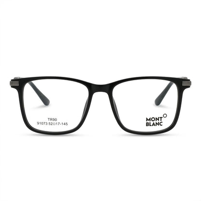 Lunettes Montblanc Photogray Anti-Reflet Blue Cut – Carrée Noire Et Gris Anthracite