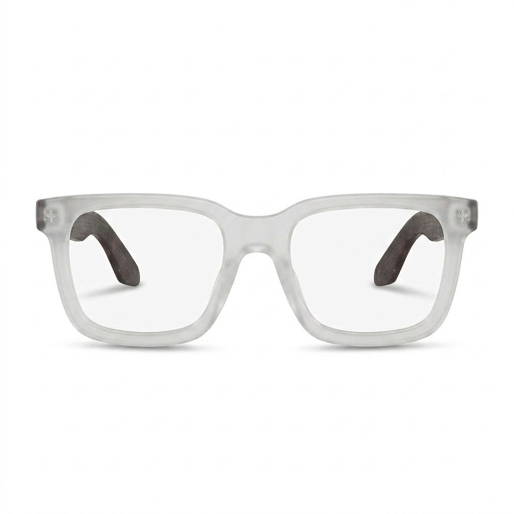 Lunettes Prada Photogray Anti-Reflet Blue Cut – Carrée Givrée À Branches Texturées
