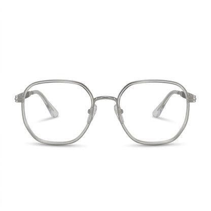 Lunettes Prada Photogray Anti-Reflet Blue Cut – Aviateur Fin Argenté Classique