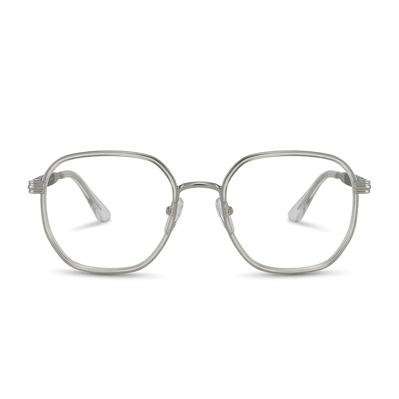Lunettes Prada Photogray Anti-Reflet Blue Cut – Aviateur Fin Argenté Classique