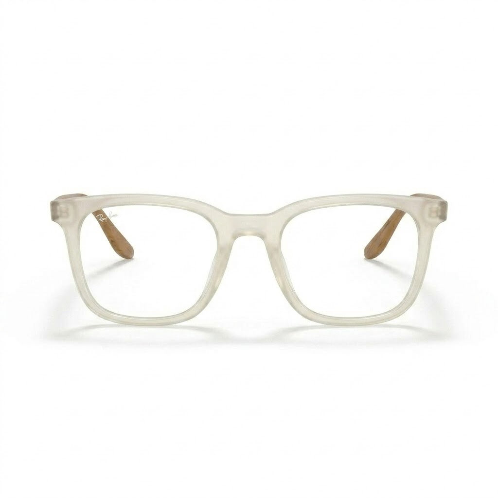 Lunettes Ray-Ban Photogray Anti-Reflet Blue Cut – Carrée Beige À Branches Caramel