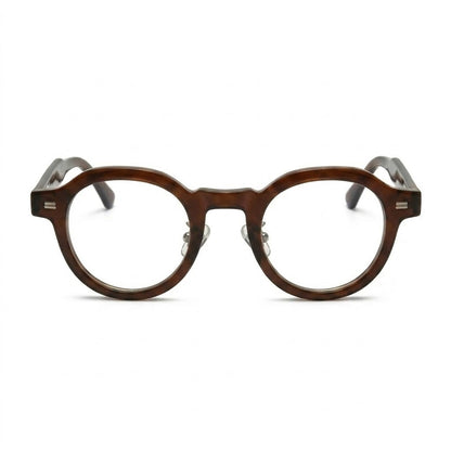 Lunettes Photogray Anti-Reflet – Ronde Marron Style Vintage