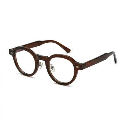 Lunettes Photogray Anti-Reflet – Ronde Marron Style Vintage