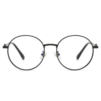 Lunettes Photogray Anti-Reflet – Ronde Noire En Métal Fin
