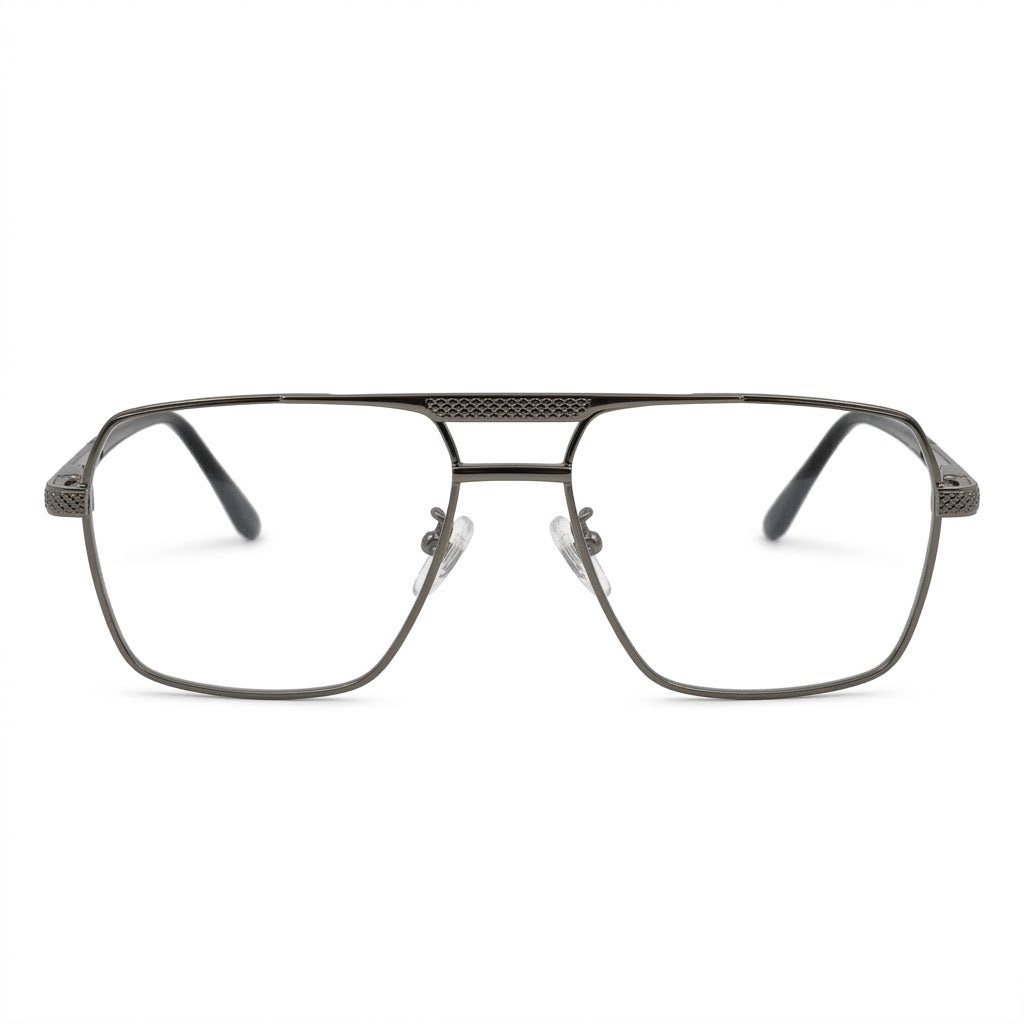 Lunettes Cartier Photogray Anti-Reflet Blue Cut – Aviateur En Métal Gris Anthracite