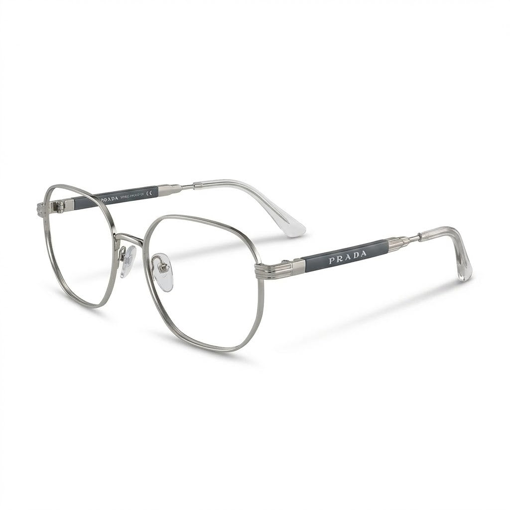 Lunettes Prada Photogray Anti-Reflet Blue Cut – Aviateur Fin Argenté Classique