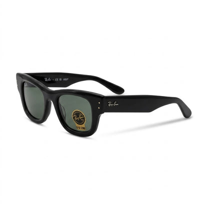 Lunettes De Soleil Ray-Ban – Wayfarer Noire Aux Branches Larges