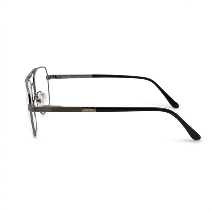 Lunettes Cartier Photogray Anti-Reflet Blue Cut – Aviateur En Métal Gris Anthracite