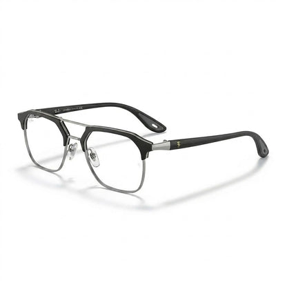 Lunettes Ray-Ban Photogray Anti-Reflet Blue Cut – Browline Noire Et Argentée