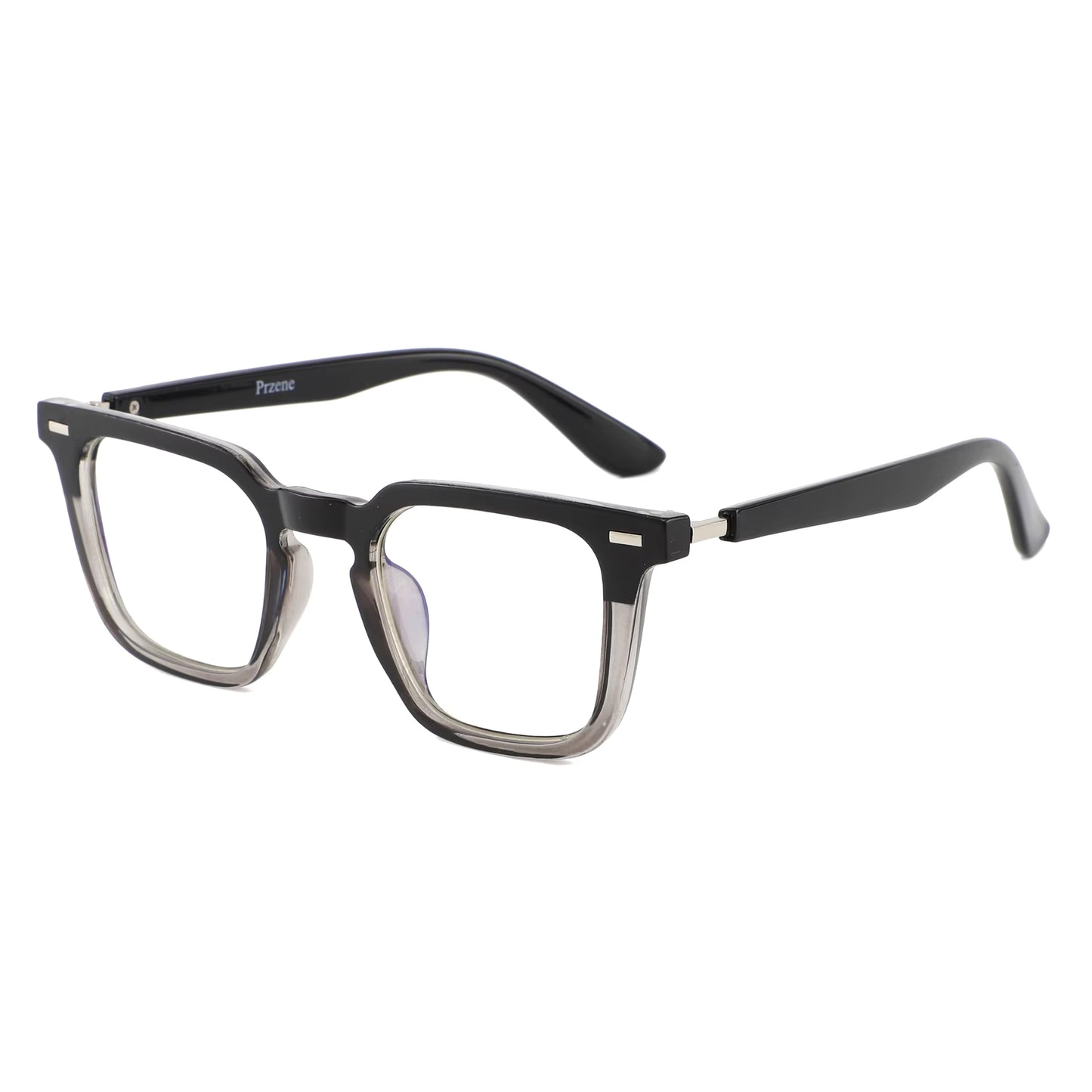 Lunettes Anti-Reflet Photogray – Monture Rectangulaire Fine Noire