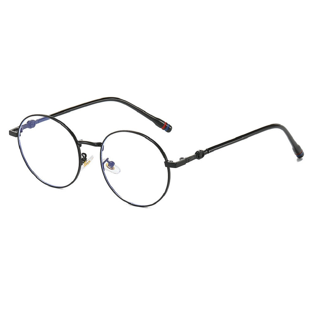 Lunettes Photogray Anti-Reflet – Ronde Noire En Métal Fin
