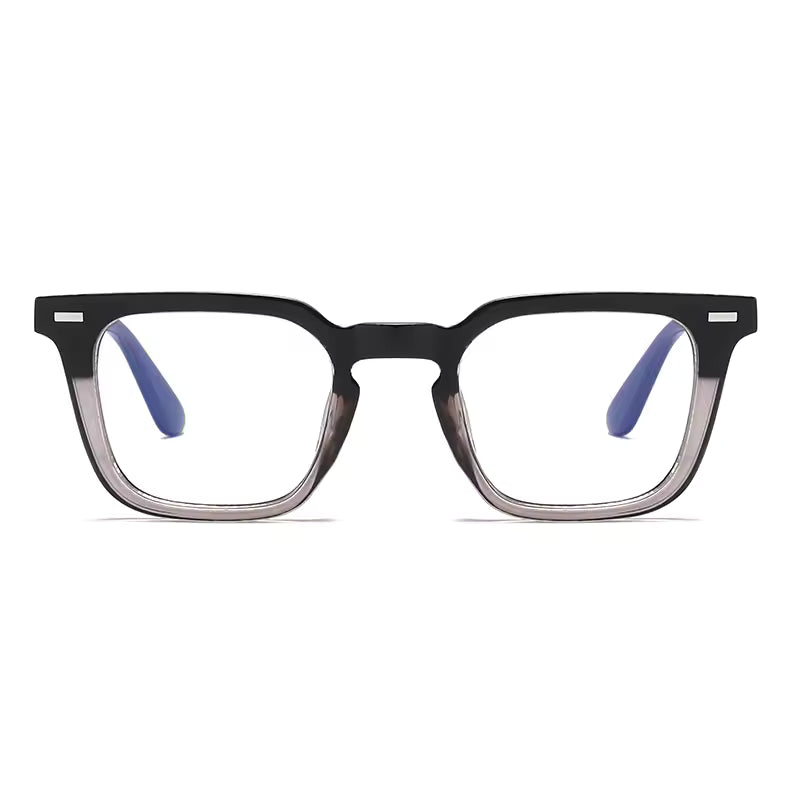 Lunettes Anti-Reflet Photogray – Monture Rectangulaire Fine Noire