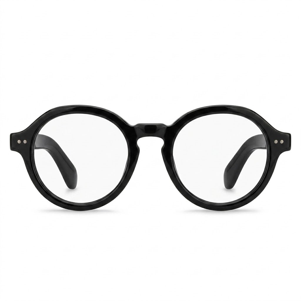 Lunettes Photogray Anti-Reflet – Ronde Noire Style Rétro