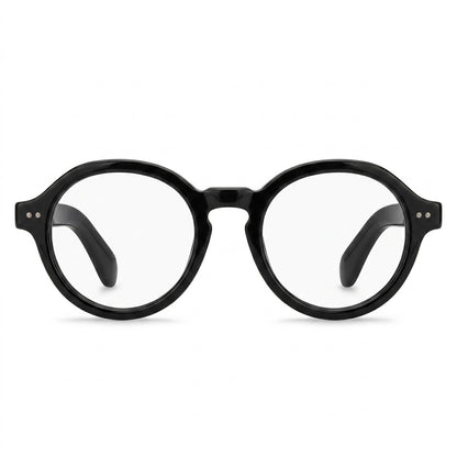 Lunettes Photogray Anti-Reflet – Ronde Noire Style Rétro