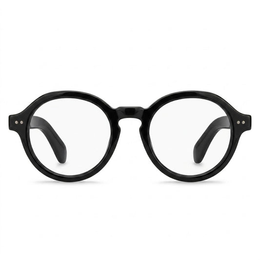 Lunettes Photogray Anti-Reflet – Ronde Noire Style Rétro